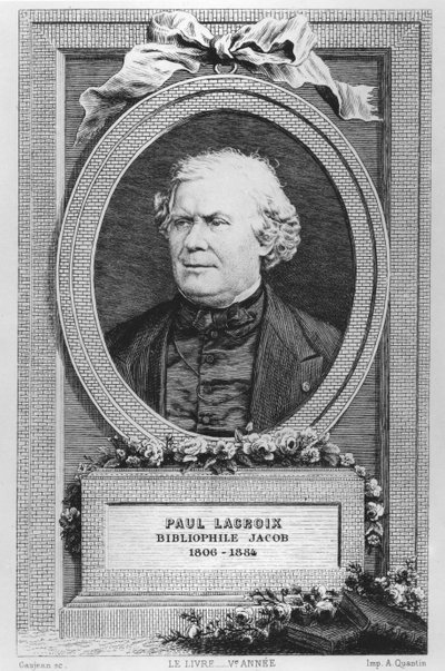 Portret van Paul Lacroix door Eugène Gaujean